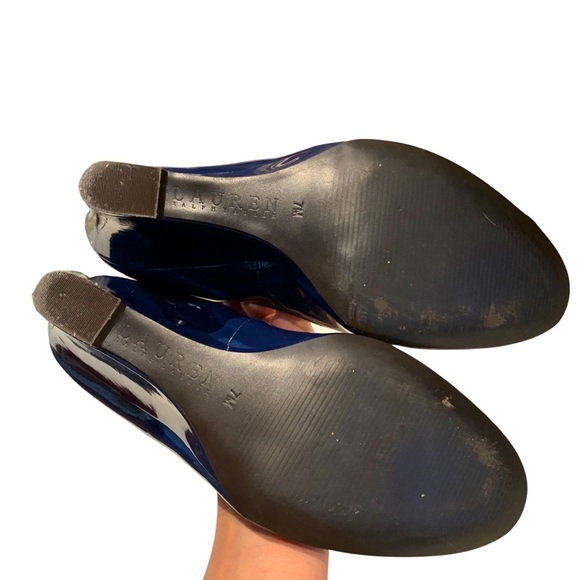 LAUREN RALPH LAUREN wedges size 7 navy - Picture 7 of 8